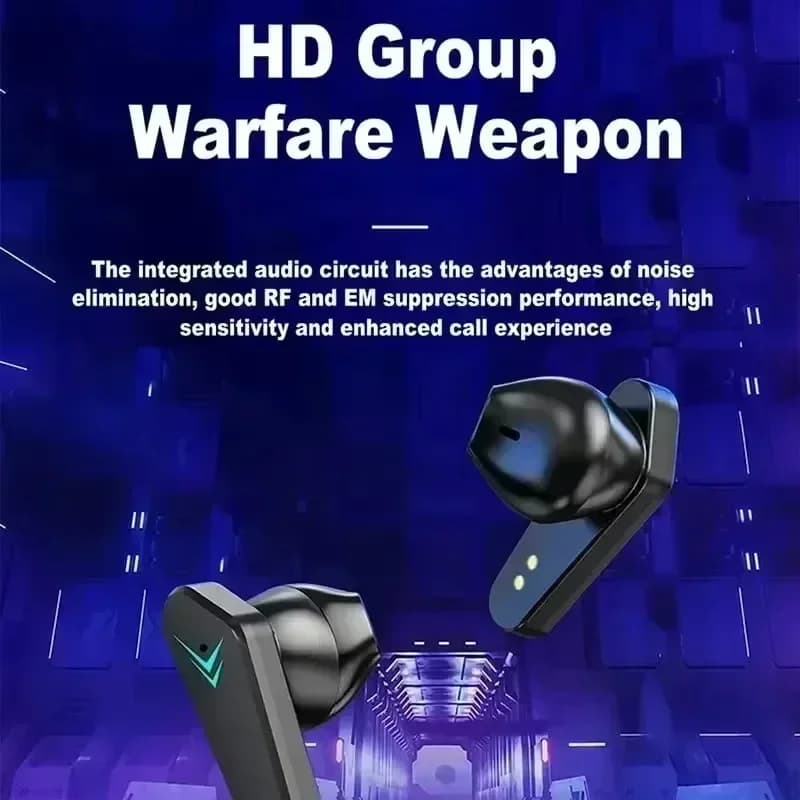 TWS Gaming Earbuds Wireless Bluetooth Earphones With Mic Bass Audio Sound Positioning 9D Stereo Music HiFi Headset For phones - 4