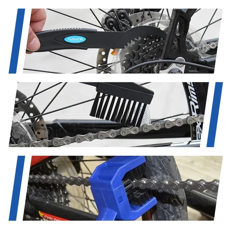 Motorcycle Chain Brush Cleaner Plastic Bike Bicycle Moto Brush Cycling Clean Chain Cleaner Outdoor Scrubber Tool for Road Care - 6