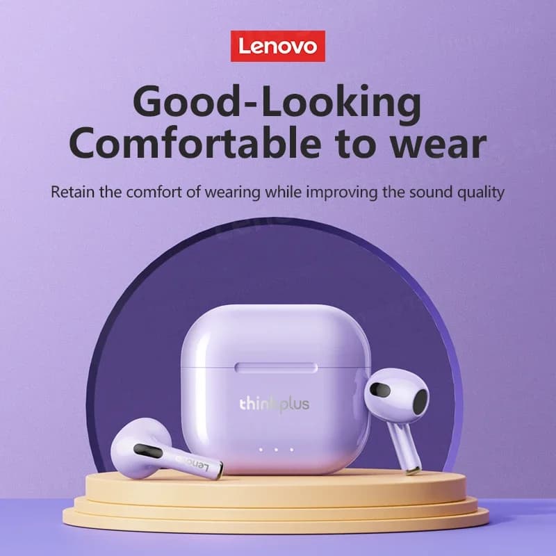 100% أصلي لينوفو LP40 بلس سماعة رأس بلوتوث لاسلكية صوت HiFi سماعات ستيريو رياضية سماعات أذن مع ميكروفون سماعات ألعاب - 3