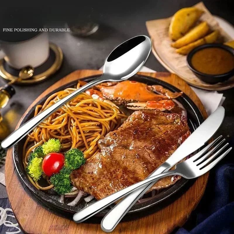 Portable Stainless Steel Cutlery Suit with Storage Box Chopstick Fork Spoon Knife Travel Tableware Set Camping Cutlery - 5