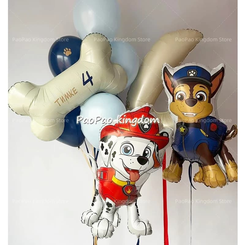 Paw Patrol Cartoon Balloon Chase Skye Marshall Rubble Foil Balloon Kid Birthday Party Supplies Photo Prop Home Decor Baby Shower