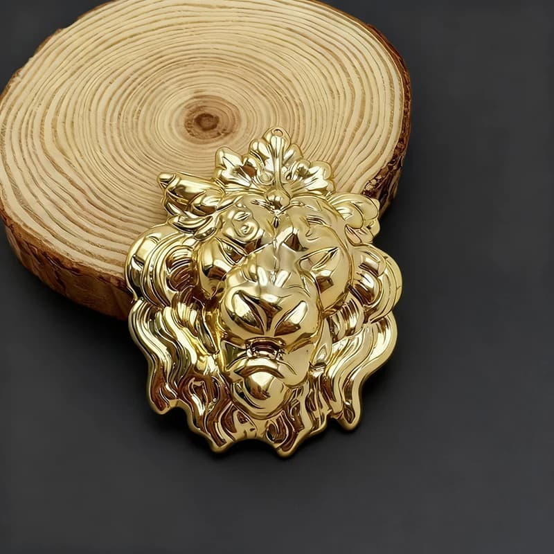 Lion Head Brooch Pin Western Style Women's Accessory For Jackets Dresses, Parties - Year-Round Wearable Pin For Fashion - 3