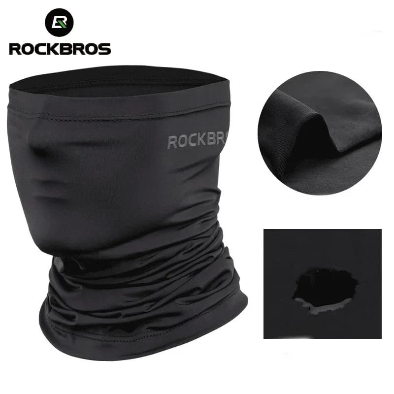 ROCKBROS قناع وجه سريع الجفاف للدراجات وشاح حماية من الشمس غطاء رأس للدراجات غطاء وجه للرياضات الخارجية باندانا دراجة قابلة للتنفس