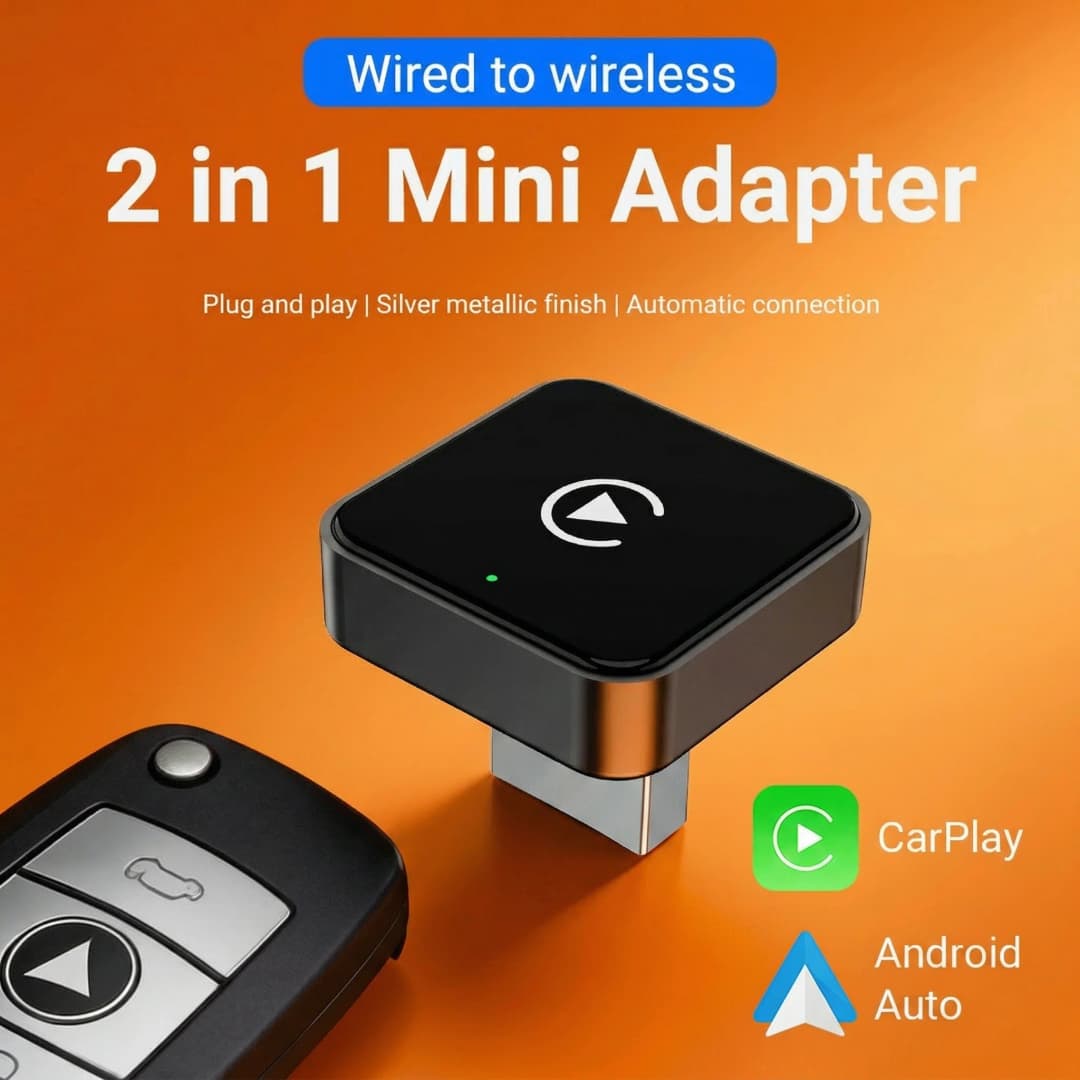 2026 New Smart Wireless CarPlay Android Auto Adapter Hassle-Free Plug&Play Stable BT WiFi Connect OTA Updates For Toyota Audi VW - 2