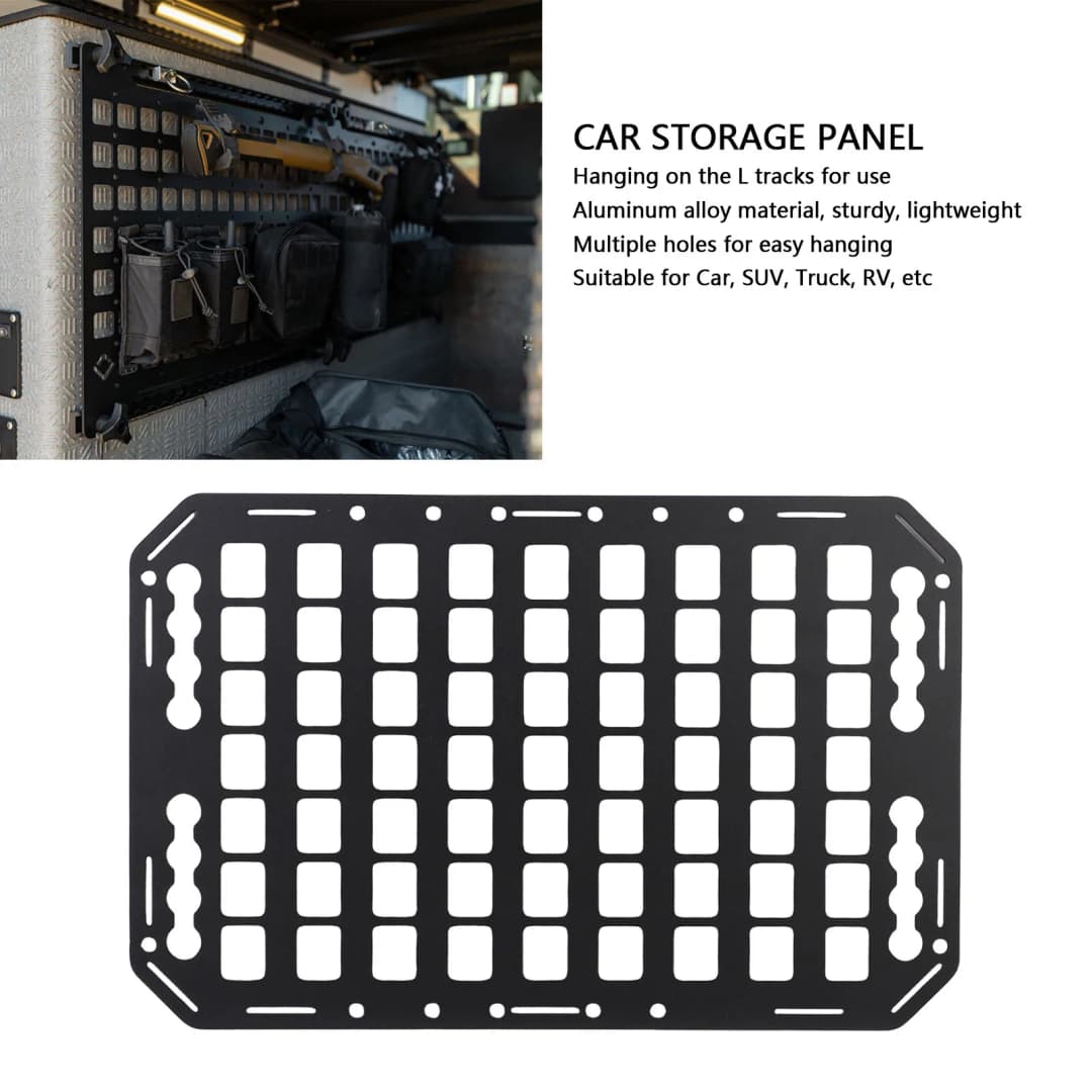 منظم تخزين متعدد الوظائف من سبائك الألومنيوم لسيارات الشاحنات والسيارات الرياضية متعددة الاستخدامات - 6