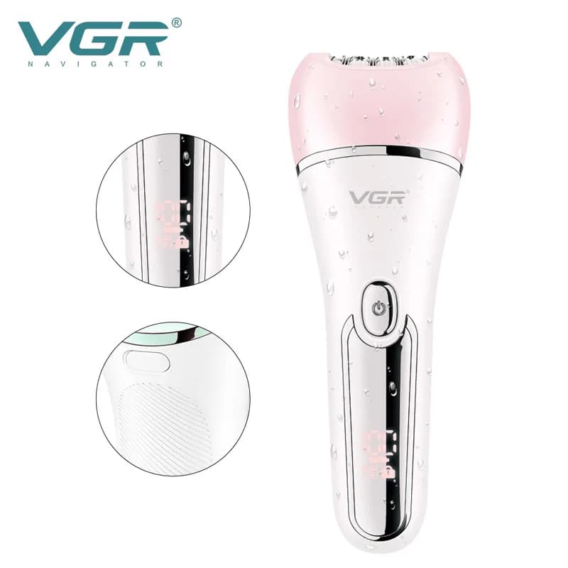 Original VGR  Electric Women Epilator Female Shaver Leg Body Hair Removal Lip Chin Depilatory Lady Bikini Trimmer Facial Hair Re - 2