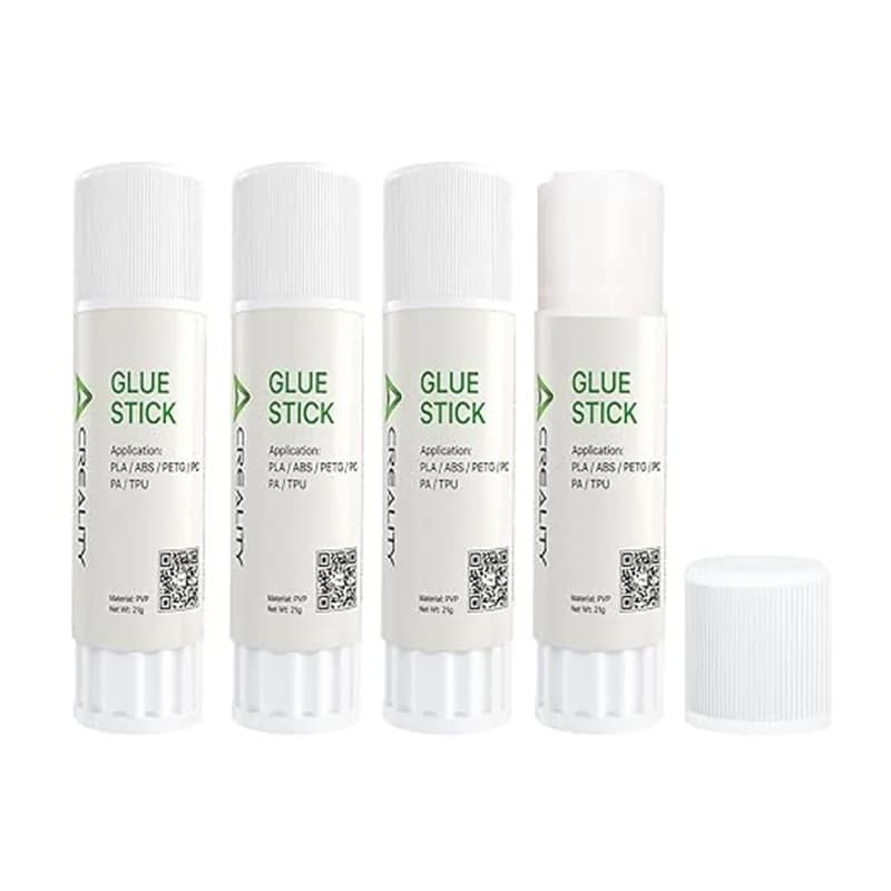 Creality 3D Printer Glue Sticks 4PCS PVP Solid Glue Sticks for 3D Printing Hot Bed Build Plate Enhanced Adhesion