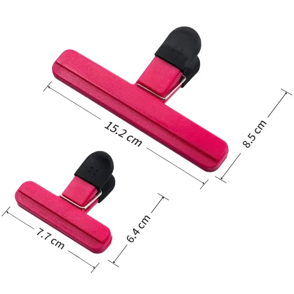 مشابك أكياس محمولة لتخزين الطعام والوجبات الخفيفة، مشابك إغلاق محكمة، أداة بلاستيكية، إكسسوارات تنظيم المطبخ - 6