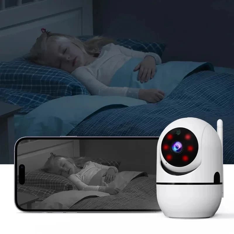 360° Smart Home Security Camera PTZ 2K 1620P AI Detection Night Vision Automatic Tracking Security Surveillance Baby Monitor - 4