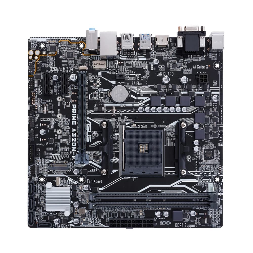 ASUS PRIME A320M-K Motherboard AMD AM4 Support R5 5600 3500X R7 5700X 1800X R3 3200G R9 5950X CPU 4xDDR4 128GB HDMI DVI mATX - 3