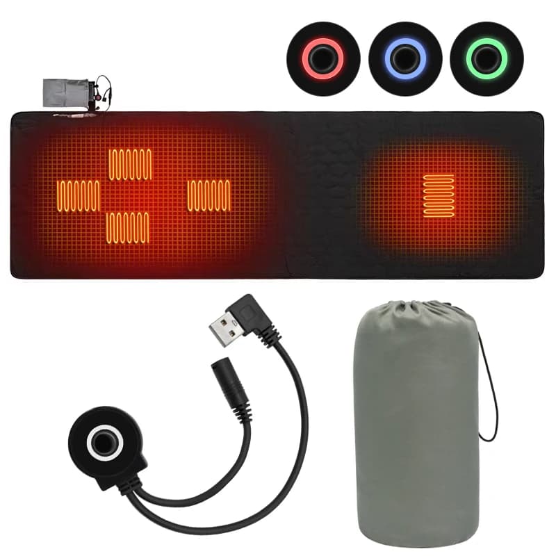 Outdoor Camping USB Heating Sleeping Mat Outdoor Electric Heating Pads Sleeping Bag Mattress For Hiking Travel - 3