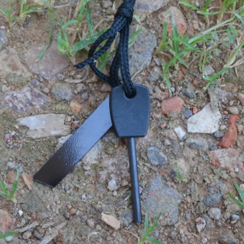 New Mini Flint Waterproof Fire Starter Magnesium Strip Small Camping PSK Survival Outdoor Equipment Economy Version Tool - 4