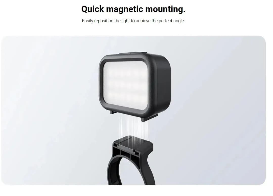 Official Original Insta360 Luna Ultra Mini Fill Light, Magnetic, 4 adjustable color temperatures and brightness levels - 6