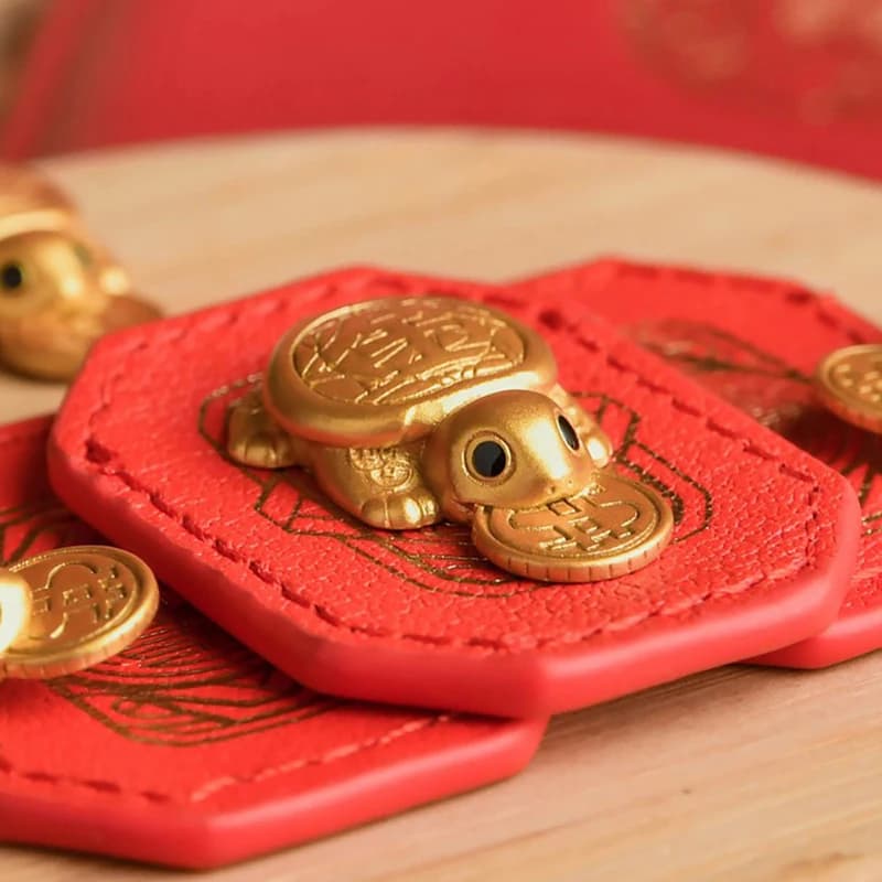 Feng Shui Money Turtle Statue Golden Tortoise Figurine For Wealth Luck Home Decor Guarding Praying Lucky Miserly Gift - 3