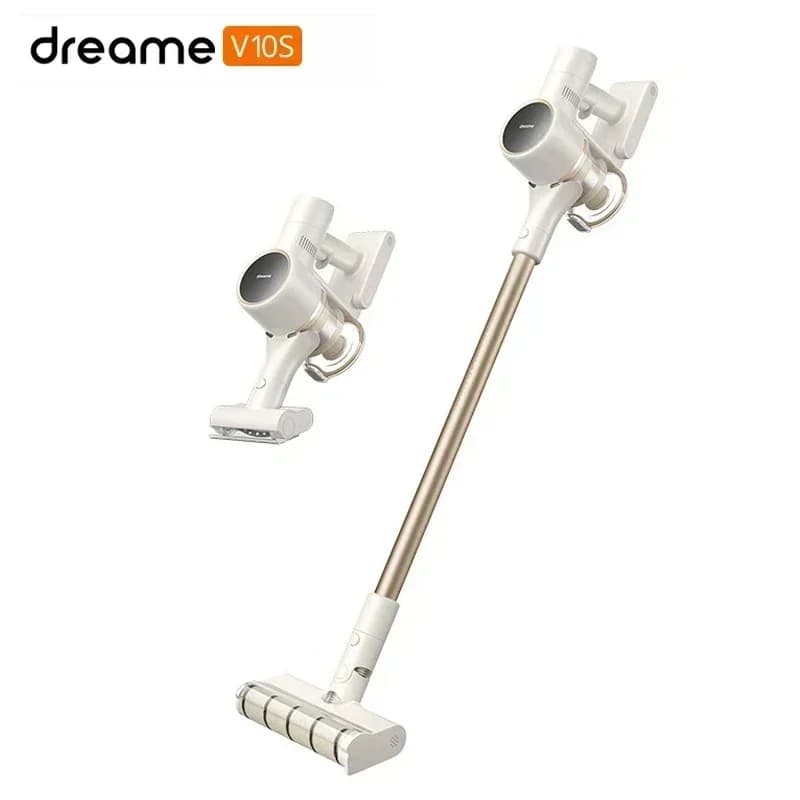 مكنسة لاسلكية Dreame V10S 155AW بشفط قوي مع كاشف غبار ليزر أخضر لتنظيف المنزل