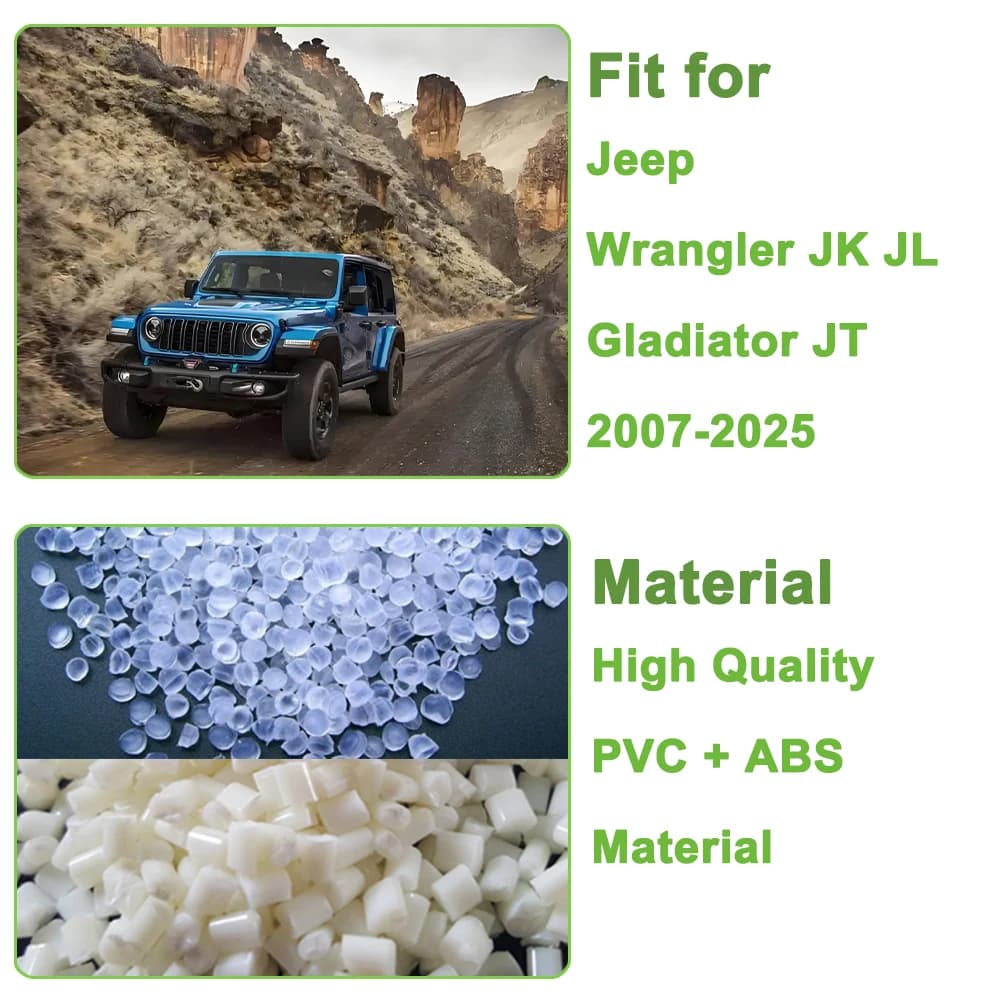 حاجز أمان للكلاب في السيارة، شبكة أمان للحيوانات الأليفة، لسيارات جيب رانجلر JK JL جلادياتور JT 2007-2025، إكسسوارات داخلية - 3