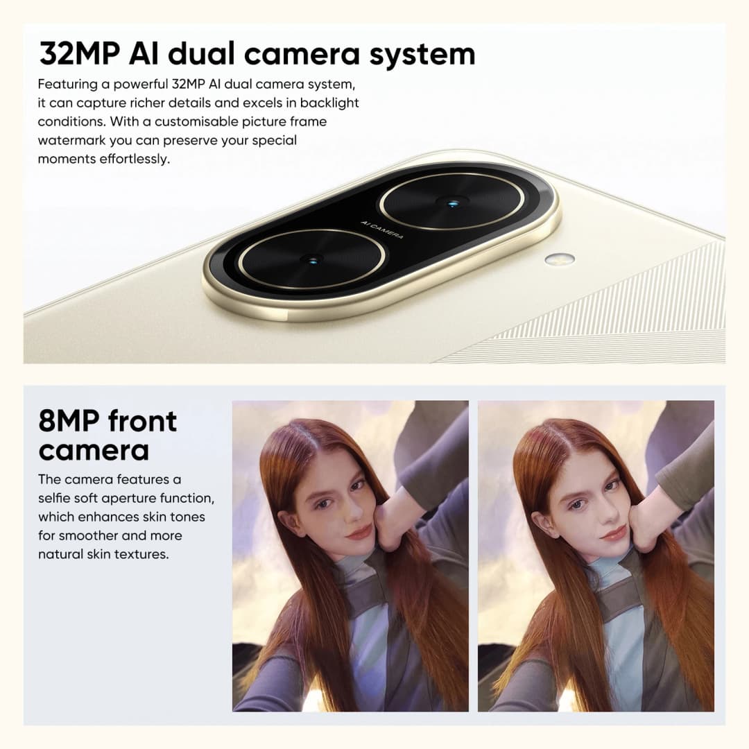 POCO C71 Global Version Smartphone UNISOC T7250 6.88" 120Hz Display 32MP AI Dual Camera 5200mAh Battery 15W Fast Charging - 3