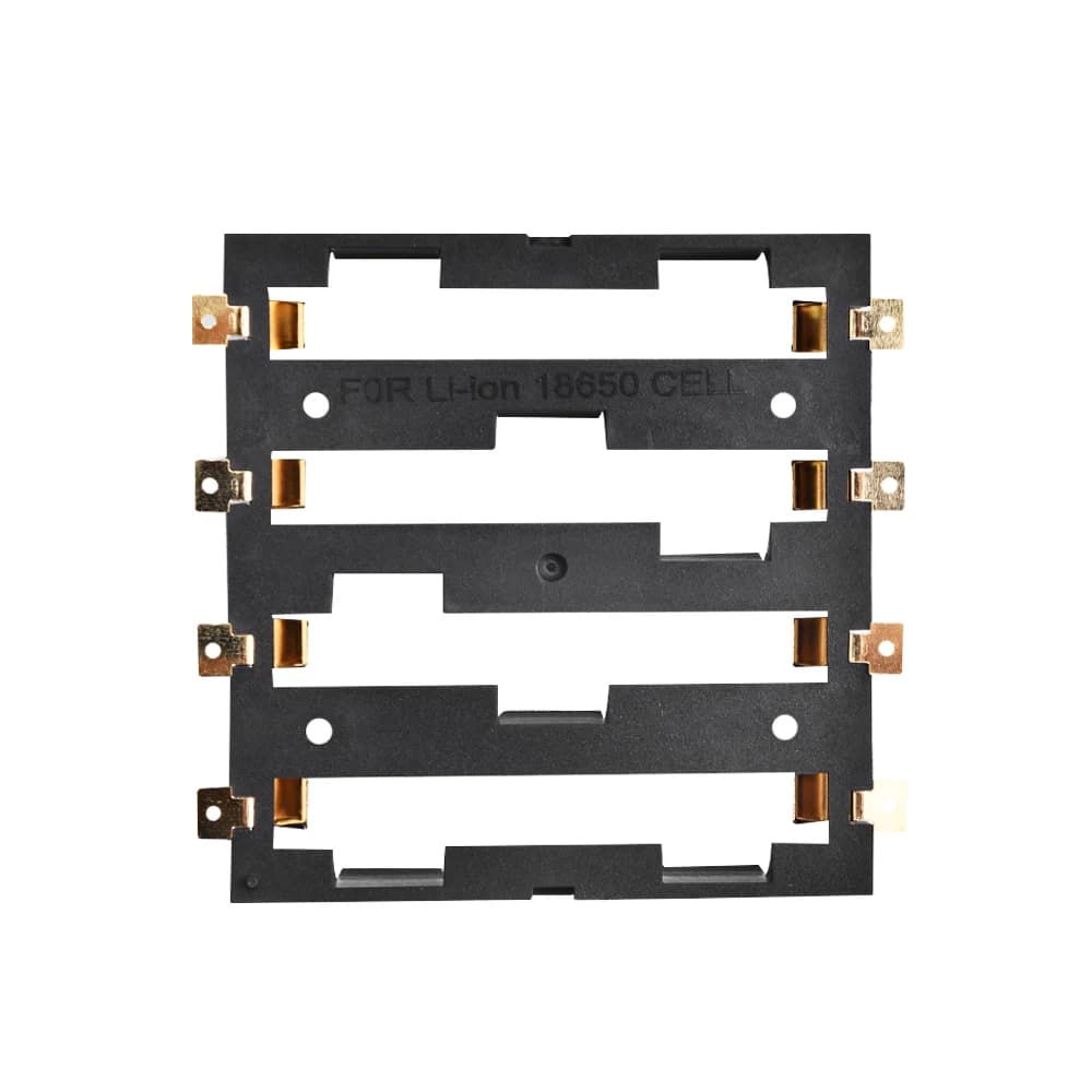 حافظة بطاريات سلسلة 18650، 1x/2x/3x/4x، علبة تخزين لحفظ البطاريات مع دبابيس برونزية، مناسبة لبنوك الطاقة، شحن مباشر - 6