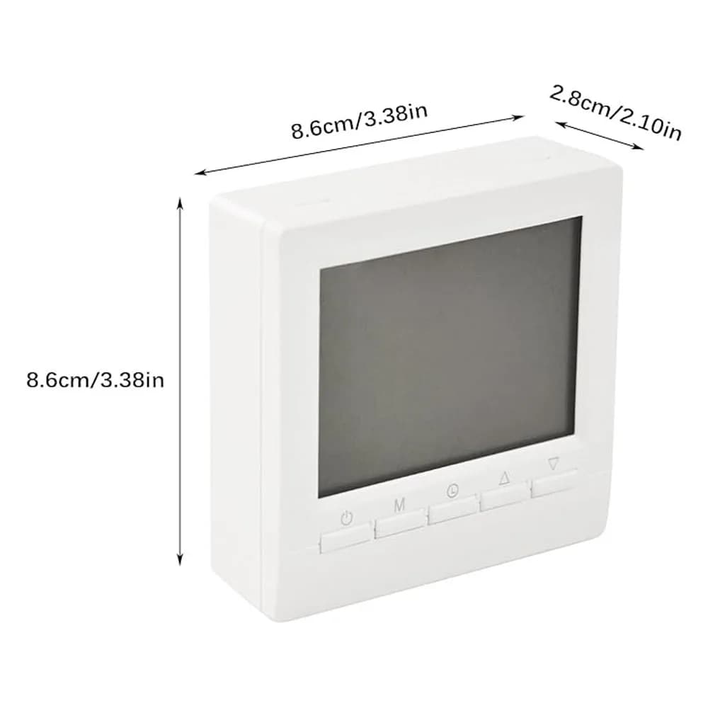 ترموستات ذكي رقمي قابل للبرمجة منظم درجة حرارة تسخين غلاية الغاز تحكم يدوي ترموستات يعمل بالبطارية مع قفل للأطفال - 6
