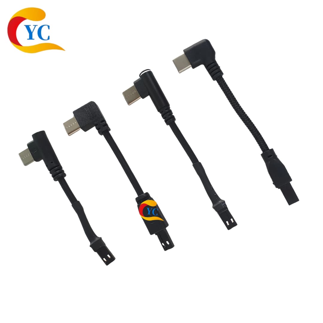 كابل شحن مائل نوع C مع موصل JST بزاوية 90 درجة، مناسب للدراجات النارية والمركبات الكهربائية - 3