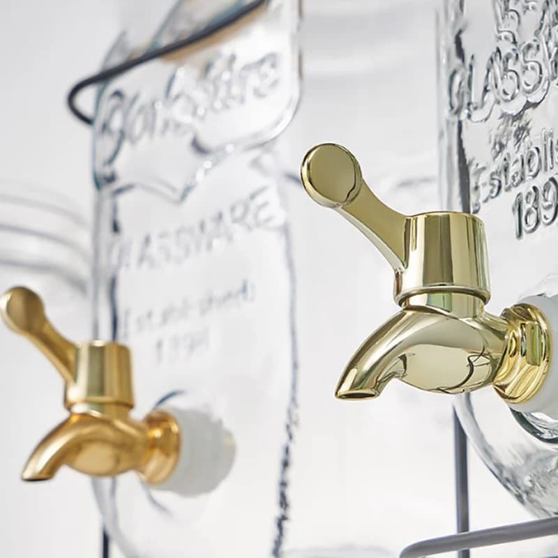 صنبور مياه 12 مم مانع للتسرب مع فلتر للنبيذ، مناسب لزجاجات النبيذ والبراميل وخزانات المياه - 2