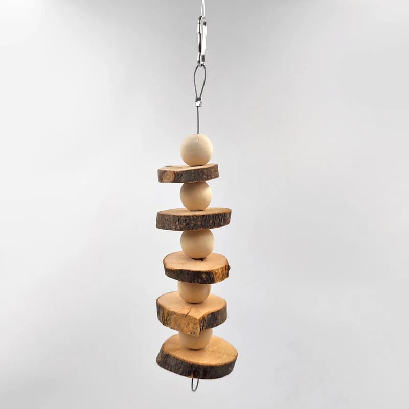 لعبة مضغ للأرانب من الخشب الطبيعي، عصا مضغ لأسنان الحيوانات الصغيرة مثل الأرانب والشينشيلا والهامستر والخنازير الغينية D9207 - 3