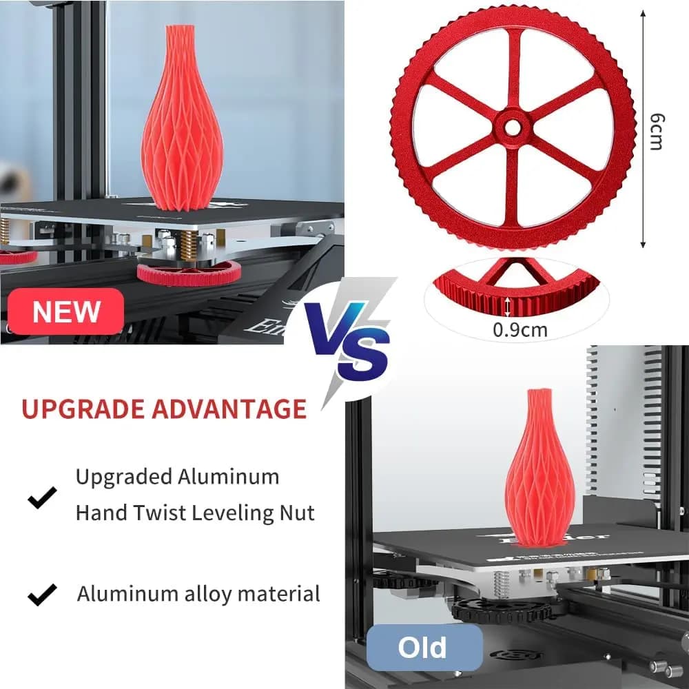 ترقية نوابض Ender 3 Pro الرسمية من Creality، نوابض سرير الطابعة ثلاثية الأبعاد، نوابض تسوية السرير متوافقة مع سلسلة Ender 3 - 4