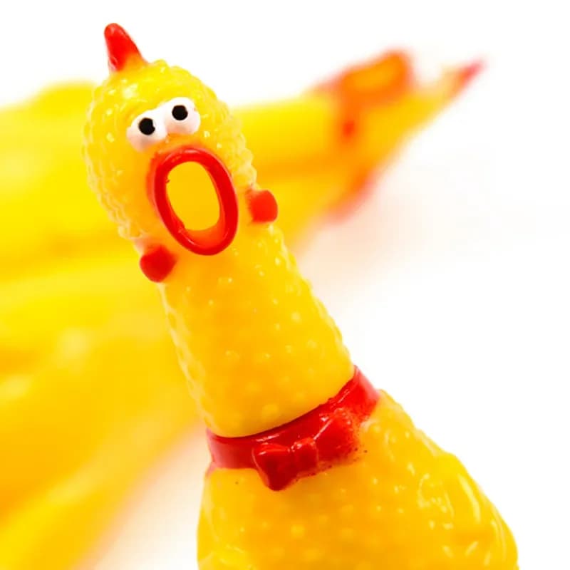 Screaming Chicken Squeeze Sound Toy Pets Dog Toys Product Shrilling Decompression Tool Squeak Vent chicken Chicken Interesting - 3