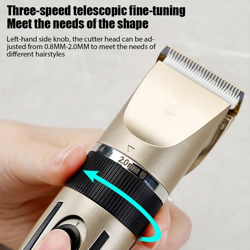 Electric Hair Trimmer Shaver Home Trimmers for Men Hair Clipper Professional Rechargeable Shavers Barber hair Cutting Machine - 2