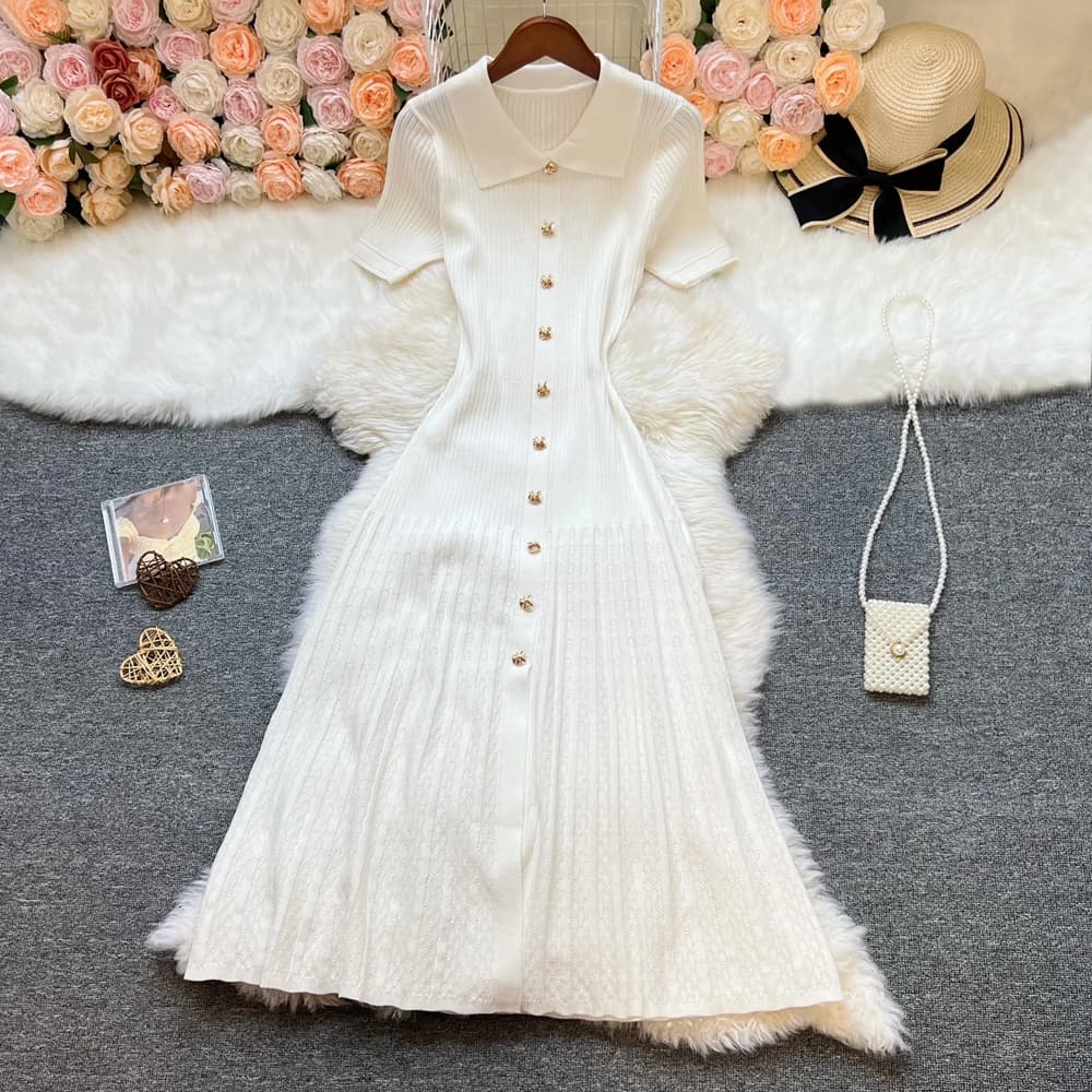 فستان طويل محبوك من YuooMuoo، تصميم مرقع أنيق، ربيع وصيف، فستان سترة فاخر للحفلات - 2