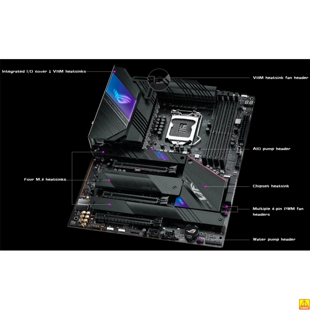 ASUS ROG STRIX Z590-E GAMING WIFI Motherboard Socket LGA1200 CPU DDR4 5333(OC) Memory Chipset Z590 ATX Mainboard - 2