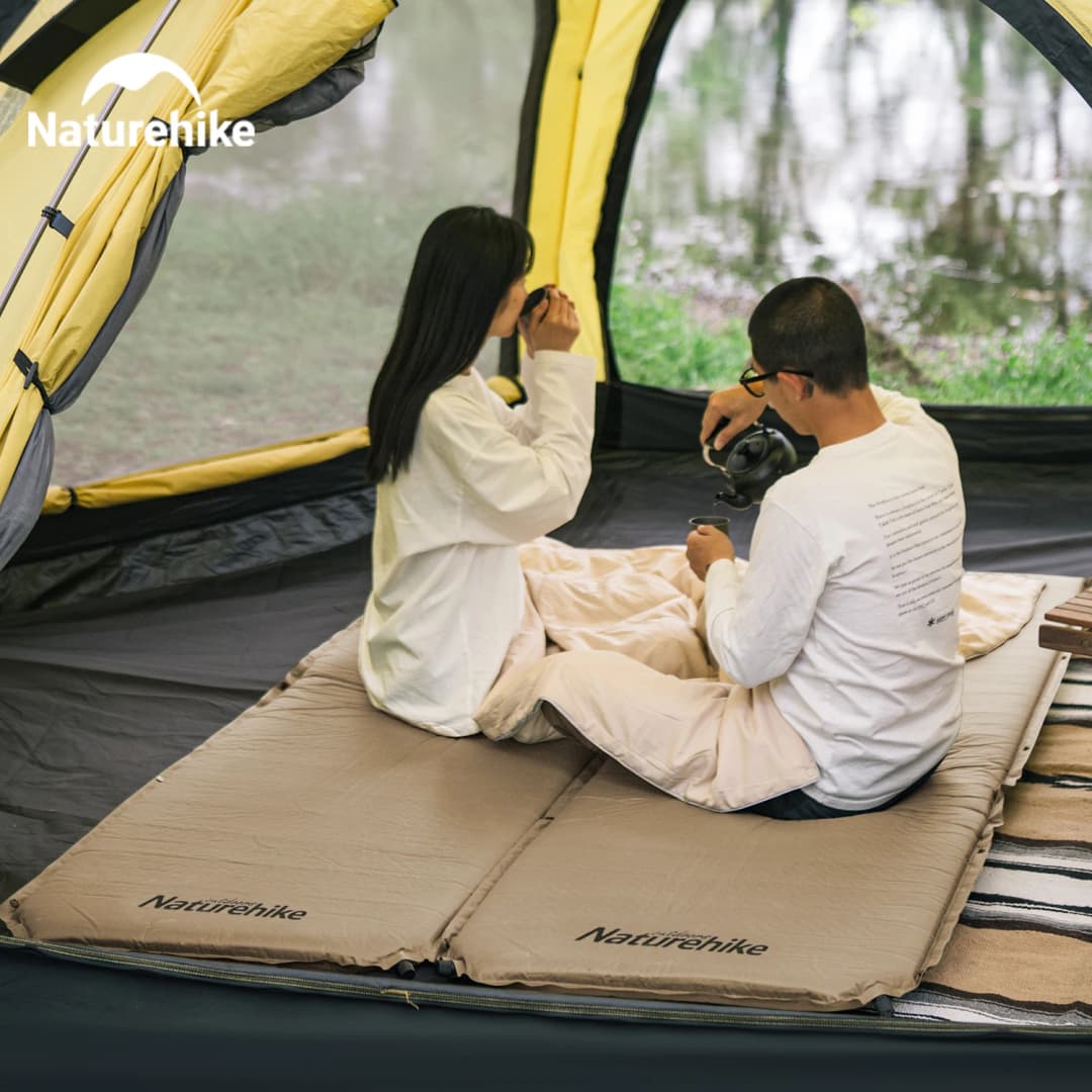 مرتبة هوائية ذاتية النفخ من Naturehike قابلة للطي مقاومة للماء سمك 5 سم مناسبة للتخييم والمشي لمسافات طويلة - 6