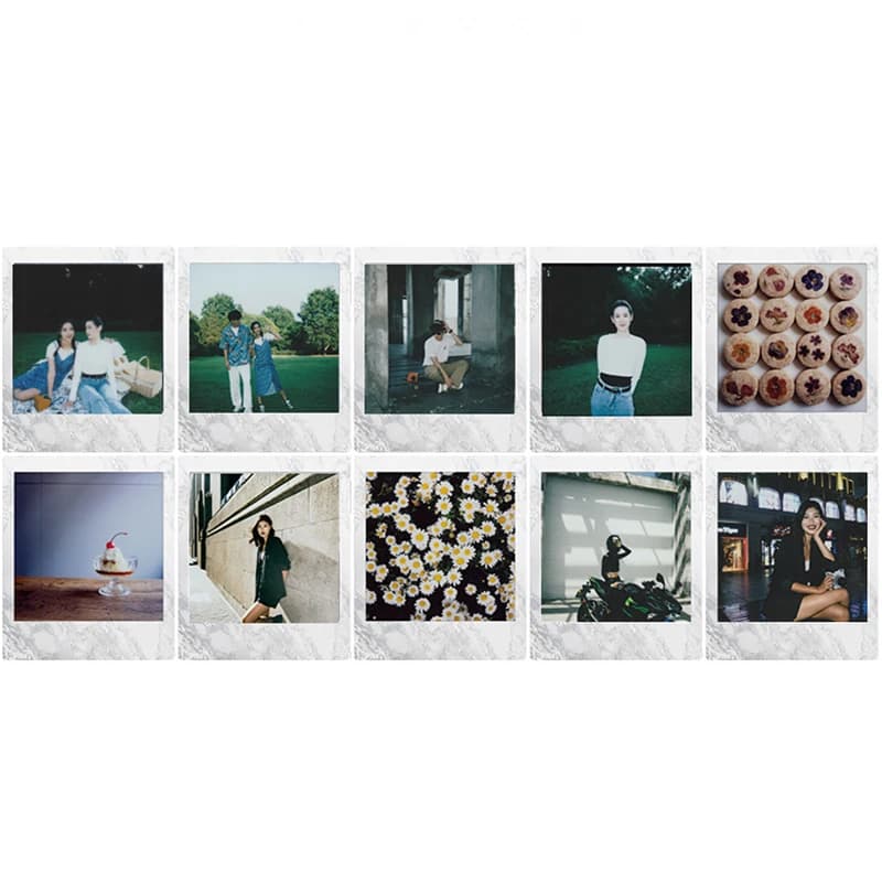 10-50 Sheets Fujifilm Instax Square White Marble Frame Film Photo Paper For SQ1 SQ10 SQ6 SQ20 Instant Film Camera Share SP-3 - 4