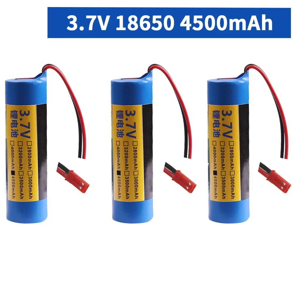 3.7V 4500mah 18650 Rechargeable Battery SM/XH2.54 PLUG For Rc Toys Helicopter Airplanes Car Boat Tank Gun Truck Lithium Battery - 6