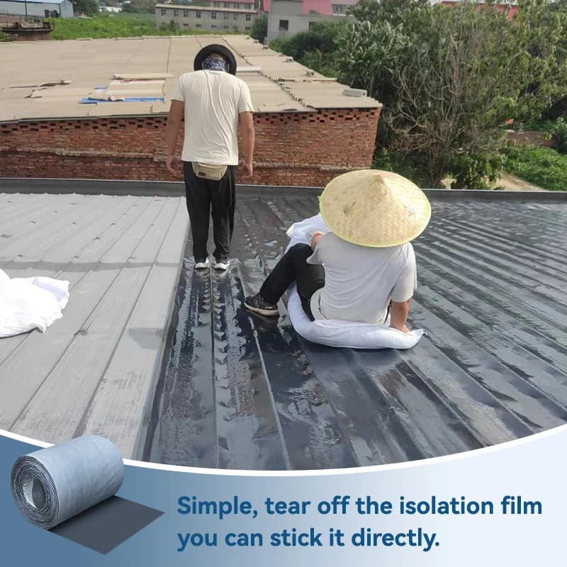 iron surface waterproof,waterproof film,iron sheet and RV roof leak-proof sealant,metal surface waterproof,industrial metal roof - 6