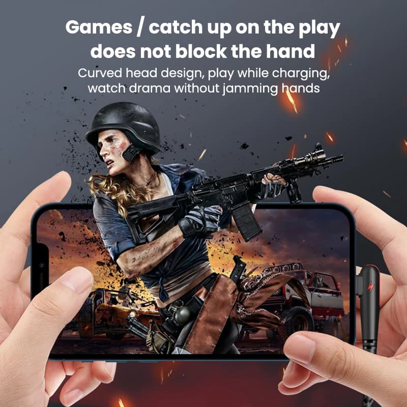 120 واط USB A إلى Type-C كابل 90 درجة الكوع الهاتف المحمول شحن سريع لهواوي ماتي 40 30 شاومي سامسونج سلك شحن الهاتف - 4