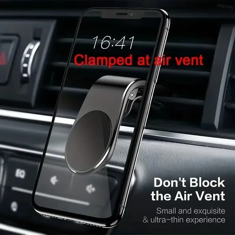 Magnetic Car Phone Bracket Breathable Clip Bracket Rotating Mobile Phone GPS Bracket Car Air Outlet L Bracket Car Phone Holder - 5