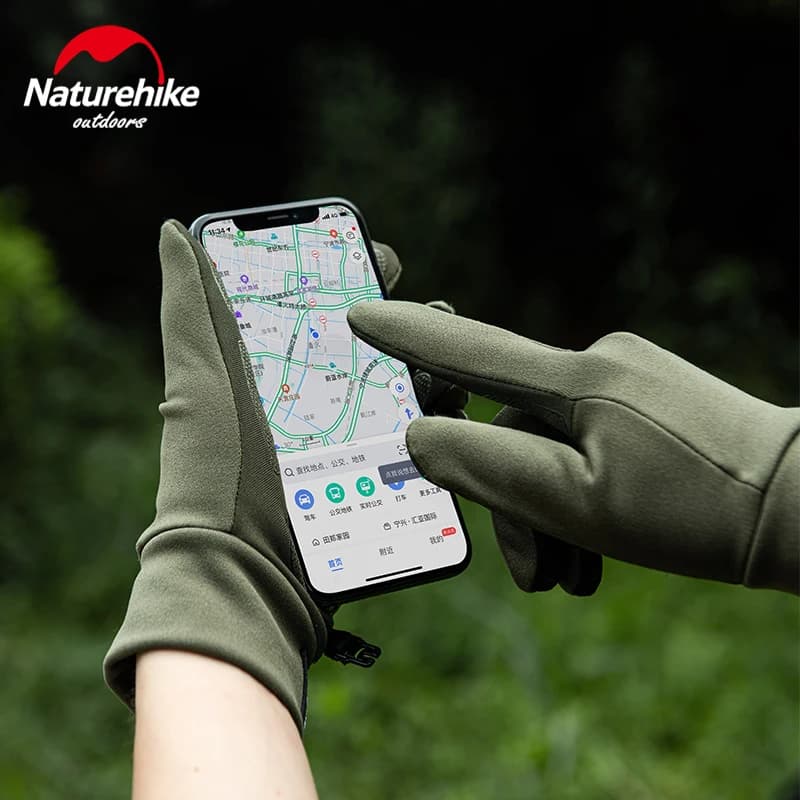 قفازات Naturehike الشتوية بحشوة ريشية مقاومة للماء مع خاصية اللمس خفيفة الوزن للتزلج والتخييم والرياضة وركوب الدراجات في الهواء الطلق - 3