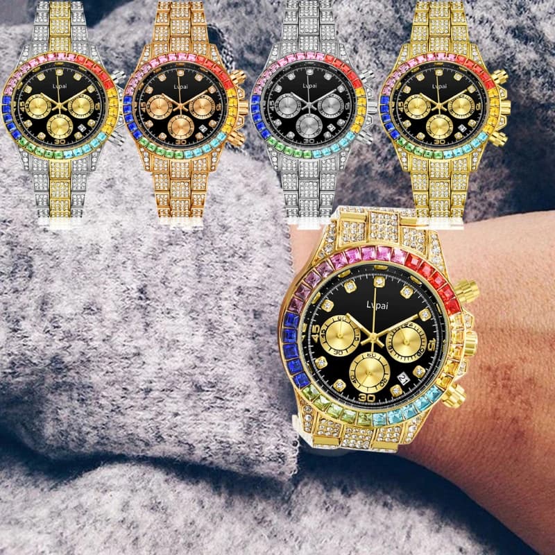 ساعة فاخرة للرجال والنساء، علامة تجارية، ساعة موضة بحزام من الفولاذ المقاوم للصدأ، هدية للرجال - 2