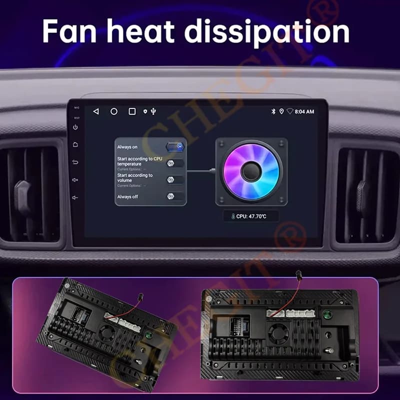 راديو سيارة عالمي 7/9/10 بوصة أندرويد 13 سعة 64G راديو سيارة أندرويد 2 Din GPS بلوتوث نظام وسائط متعددة مركزي ذكي - 2