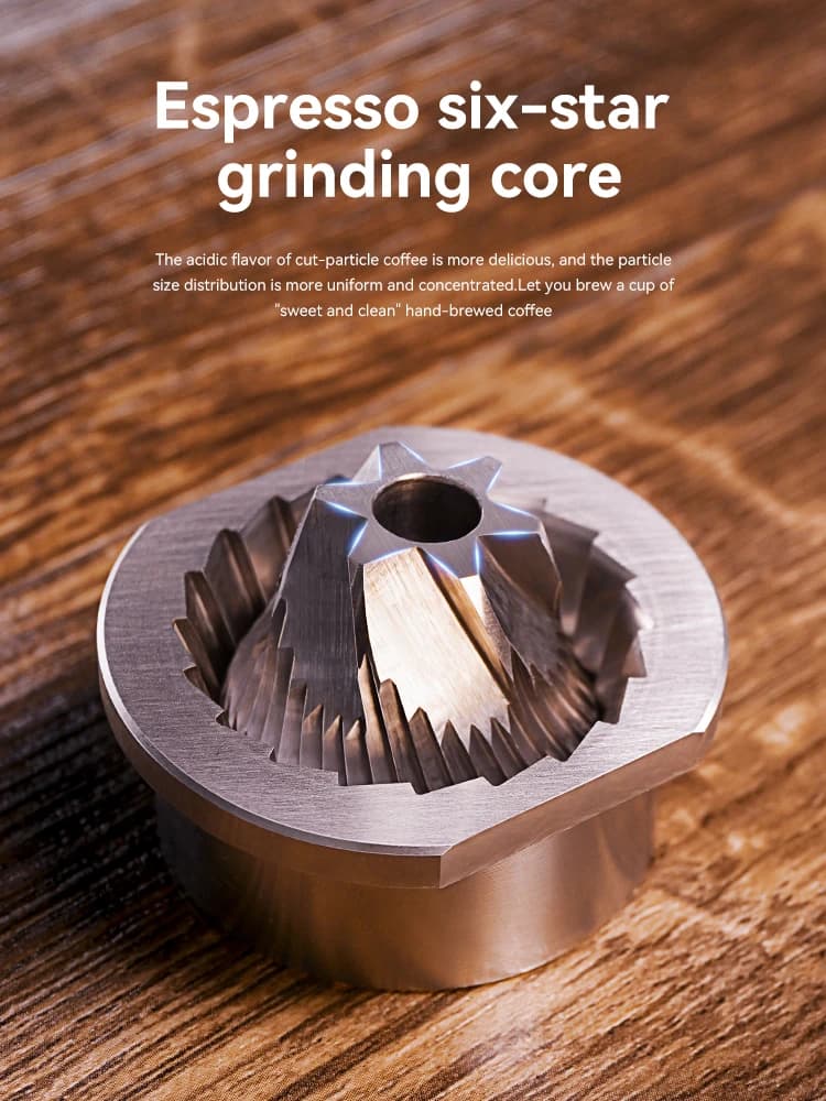 HiBREW Manual Coffee Grinder Aluminum Conical Burr Capacity 22g Hand Coffee Grinder with 11 Levels Adjustable Setting Pour Over - 5