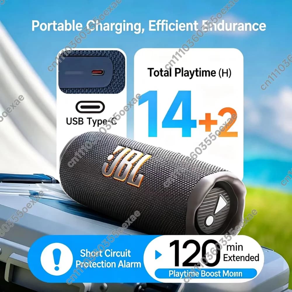 JBL FLIP 7 Portable Bluetooth Speaker IP68 Waterproof  AI Sound Boost 35W Powerful Bass 16H Playtime Outdoor Travel Speaker - 5