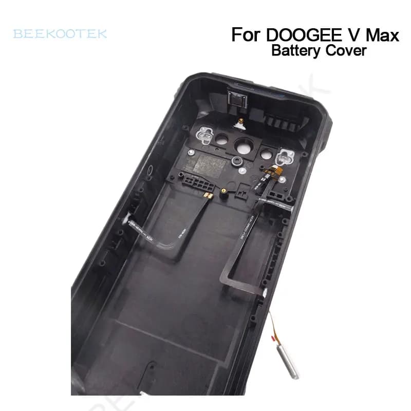 غطاء خلفي أصلي جديد دوغي V Max، غطاء بطارية مع مستقبل بصمة، كابل طاقة جانبي، لهاتف دوغي V Max - 3