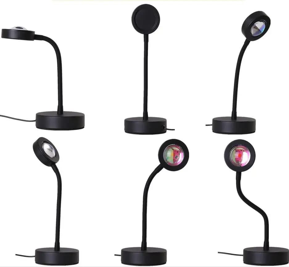 LED Sunset Lamp Nightlights USB Projector Birthday Party Decoration Mood Lights For Bedroom Living Room Wall Photography - 6