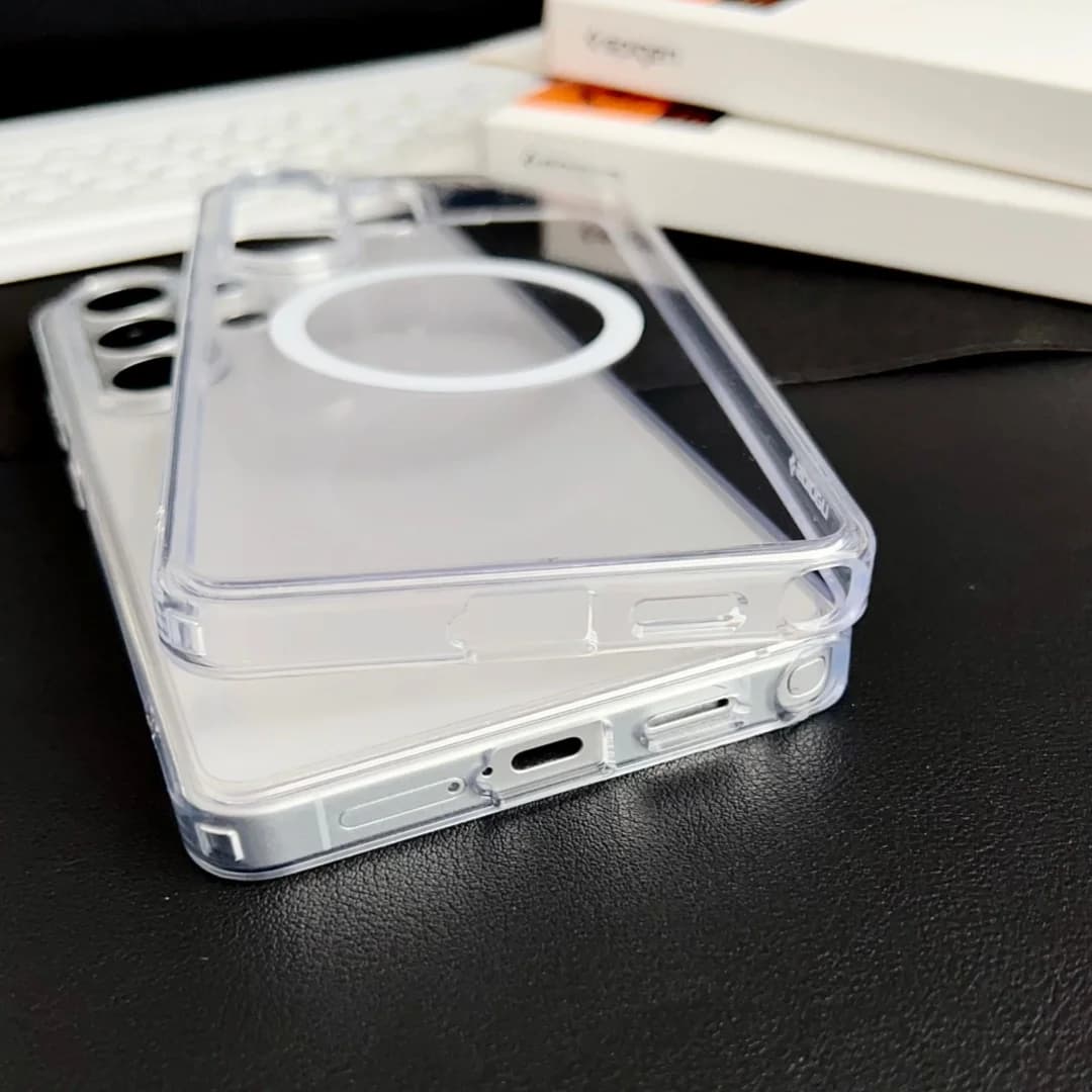 Spigen PC Matte Magnetic Crystal Clear Designed Case For Samsung Galaxy S26 Ultra S25 S24 Plus For Magsafe Shockproof Hard Cover - 6
