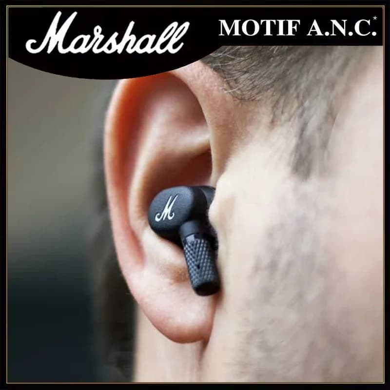 MARSHALL MOTIF ANC True Wireless Bluetooth 5.2 Headphones Active Noise Cancelling Headphones in-ear Waterproof Headset - 4