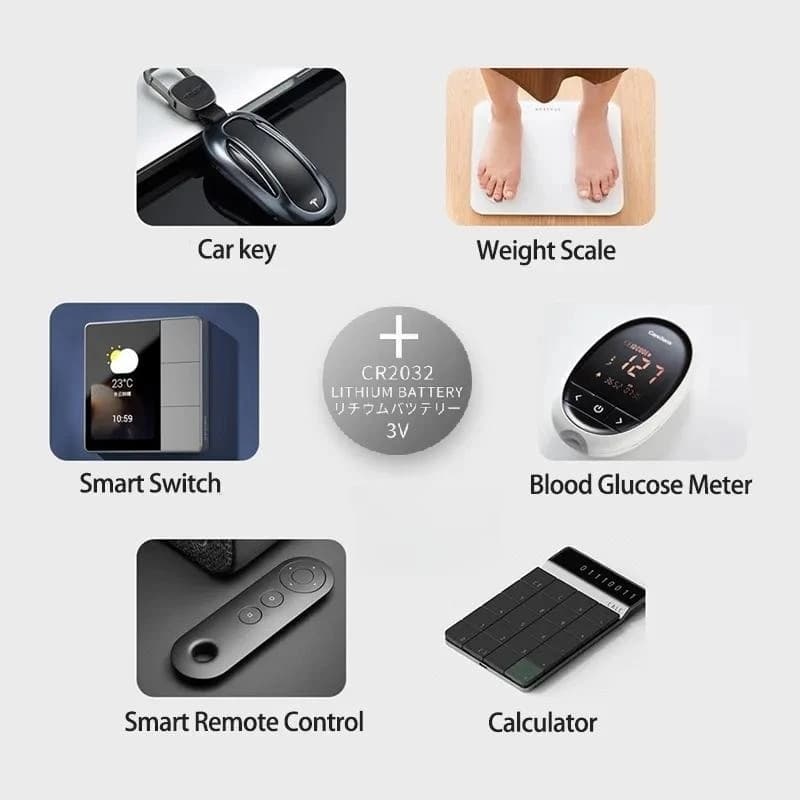 2-60 قطعة CR2032 CR 2032 زر البطارية 3 فولت بطارية ليثيوم لمشاهدة لعبة آلة حاسبة سيارة التحكم عن بعد زر عملة خلية - 5