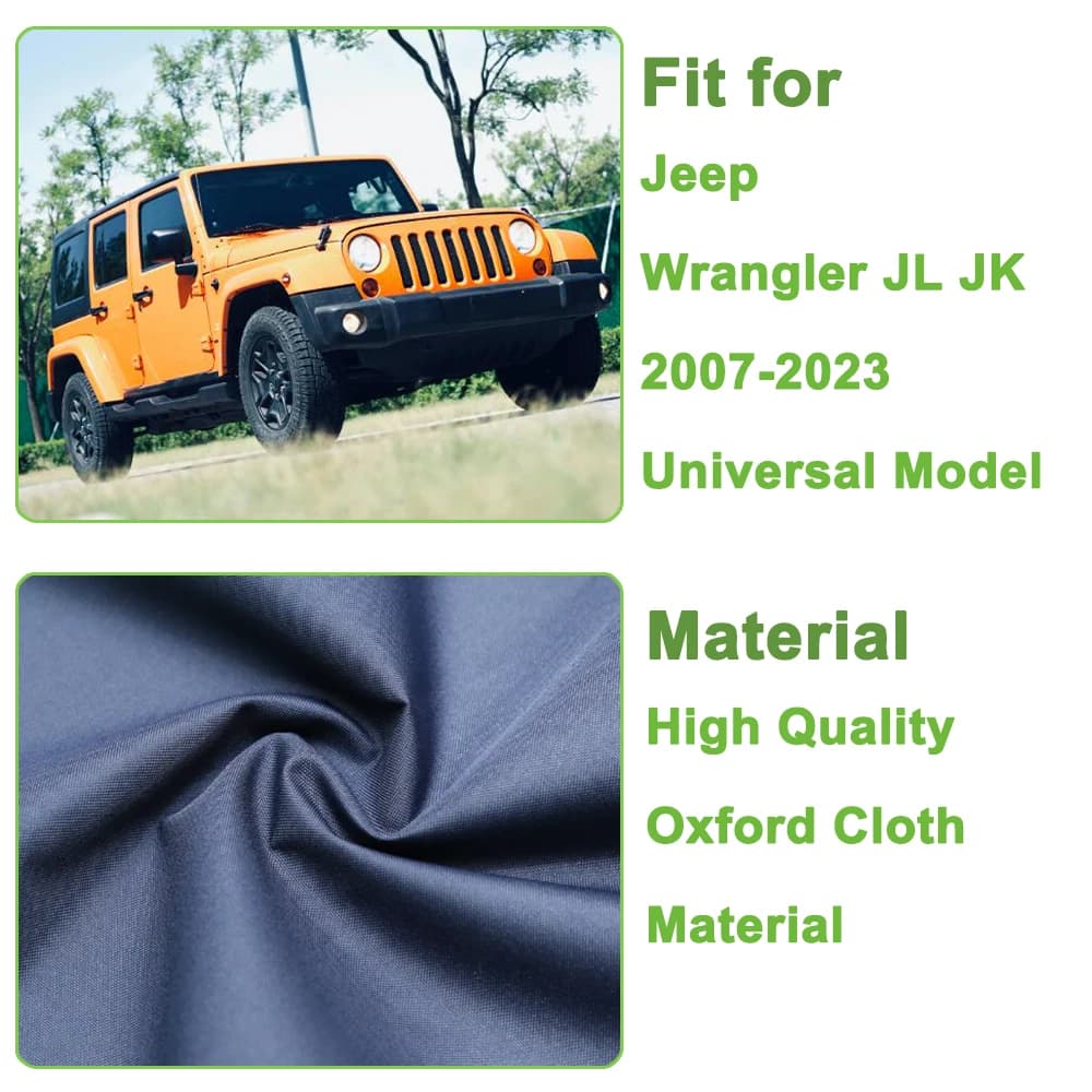 حقيبة تخزين لحامل نظارات شمسية مع مقبض، لسيارات جيب رانجلر JL JK TJ جلادياتور JT 1997-2025، إكسسوارات داخلية - 3