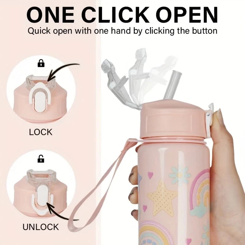 1pc 750ml 23OZ cartoon car series plastic water bottle, multiple styles available, suitable for outdoor sports, holiday - 6