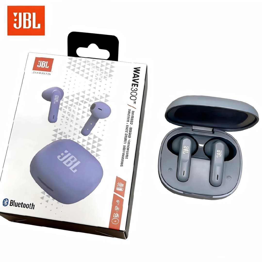 سماعات بلوتوث لاسلكية حقيقية JBL Wave 300 TWS، سماعات أذن JBL W300، صوت باس، رياضية، موسيقى، مع ميكروفون - 4
